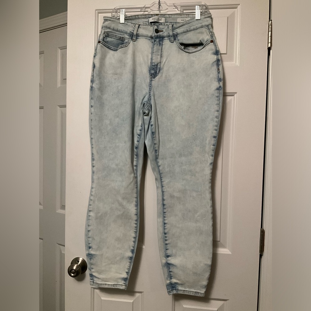 Judy Blue Lt Wash Slim Fit Jeans Sz 14W